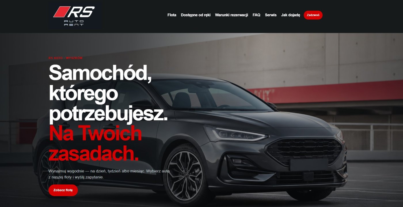 Podgląd strony RS AUTO RENT